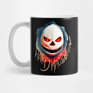 Happy Halloween Skeleton Face Mug